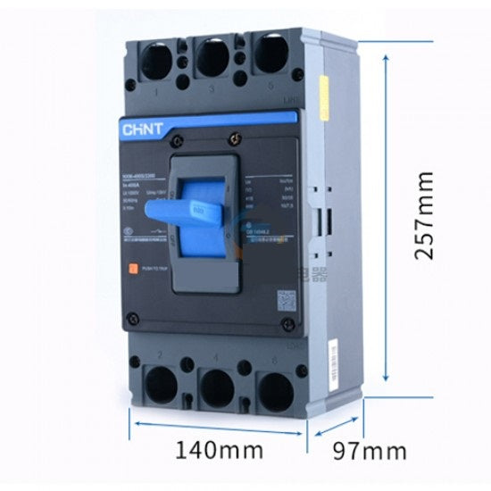 Chint Nxm 400 S 3 Pole Molded Case Circuit Breaker Price in Pakistan