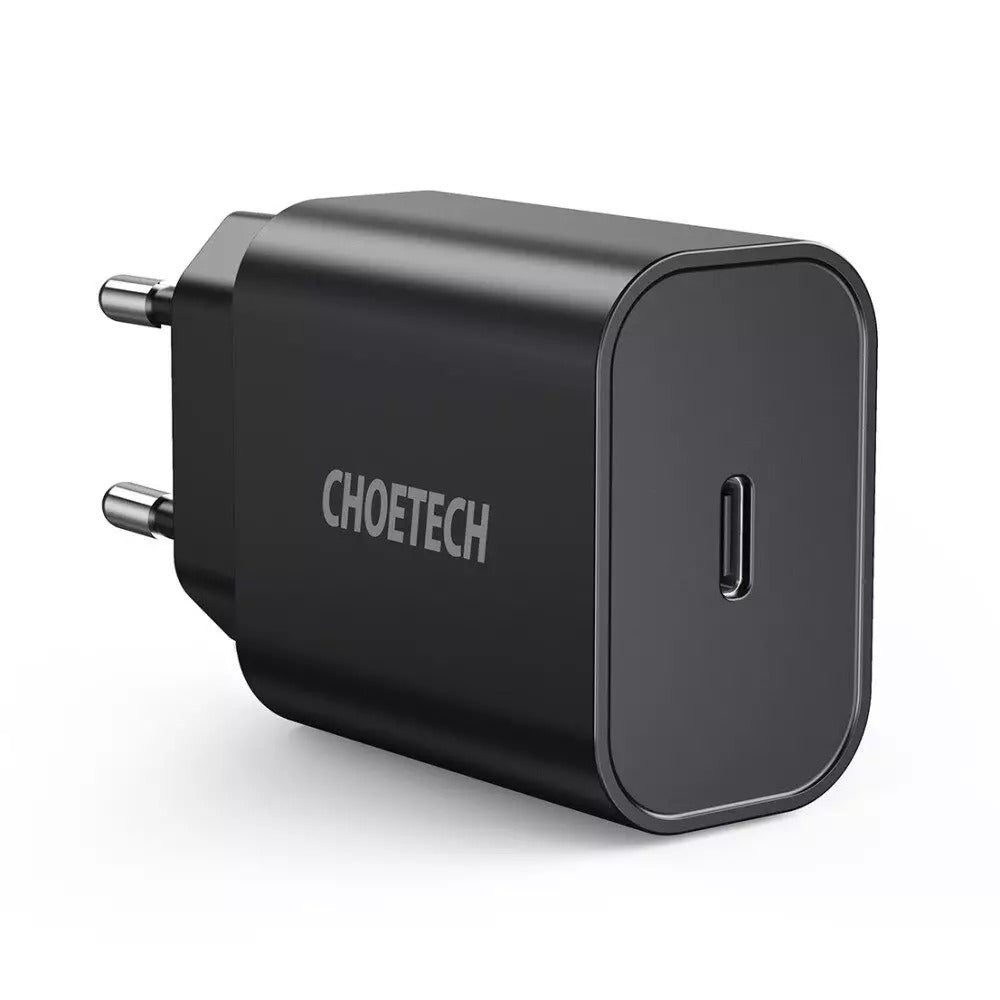 Choetech 20W PD Charger EU Plug Black Price in Pakistan