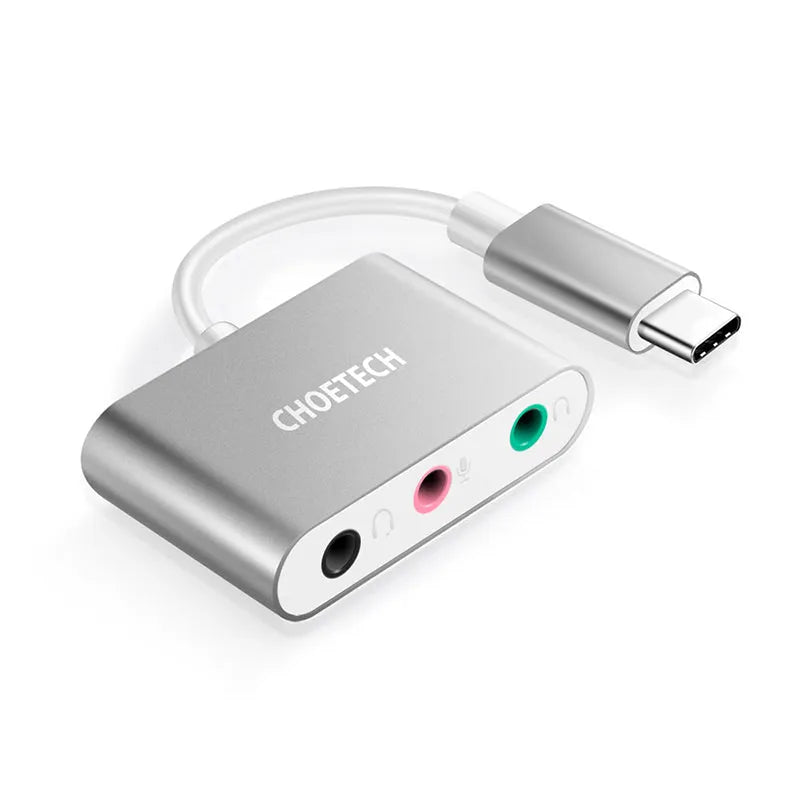 Choetech A02 USB C Audio Adapter With Microphone Jack Secondary image