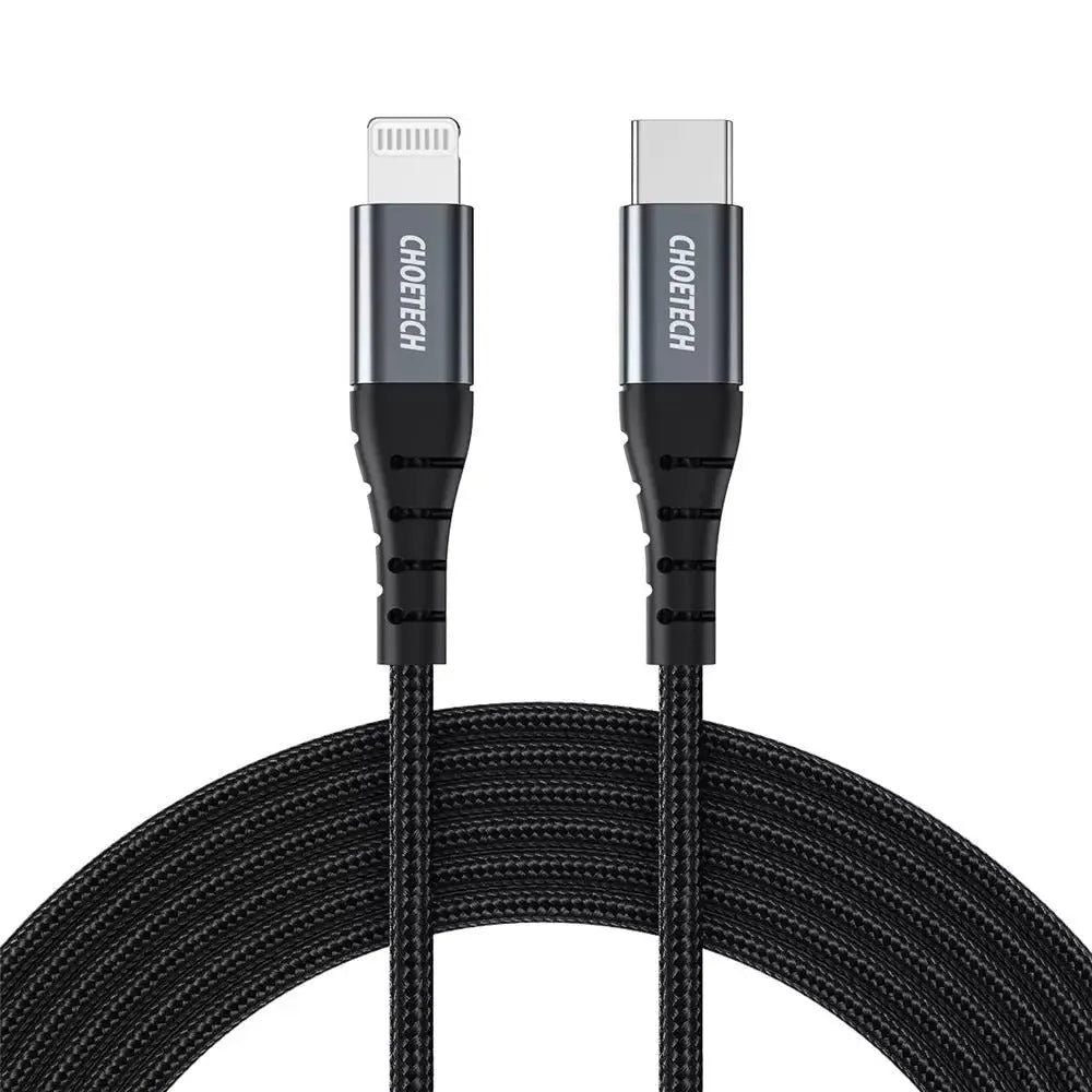choetech ip0042 usb c to lightning nylon braided cable Price in Pakistan Main image