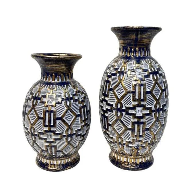 Classic Ceramic Vase Set Of 2 Price in Pakistan  Main image
