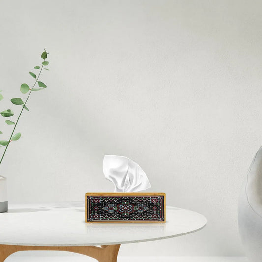 Classic Print Wooden Tissue Box Price in Pakistan