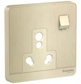 Clipsal AvatarOn 6A 3 Pin Metal Gold Switch Socket Price in Pakistan