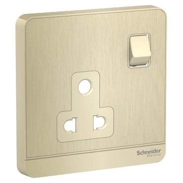 Clipsal AvatarOn 6A 3 Pin Metal Gold Switch Socket Price in Pakistan