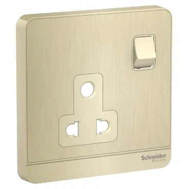 Clipsal AvatarOn 6A 3 Pin Metal Gold Switch Socket Price in Pakistan