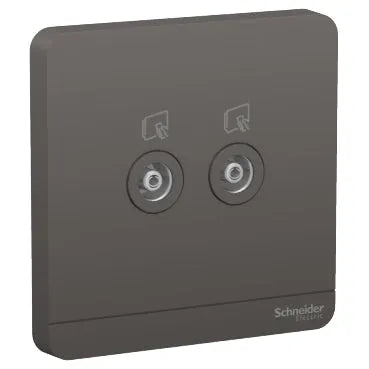 Clipsal AvatarOn TV Socket 2 Gang Dark Grey Price in Pakistan 