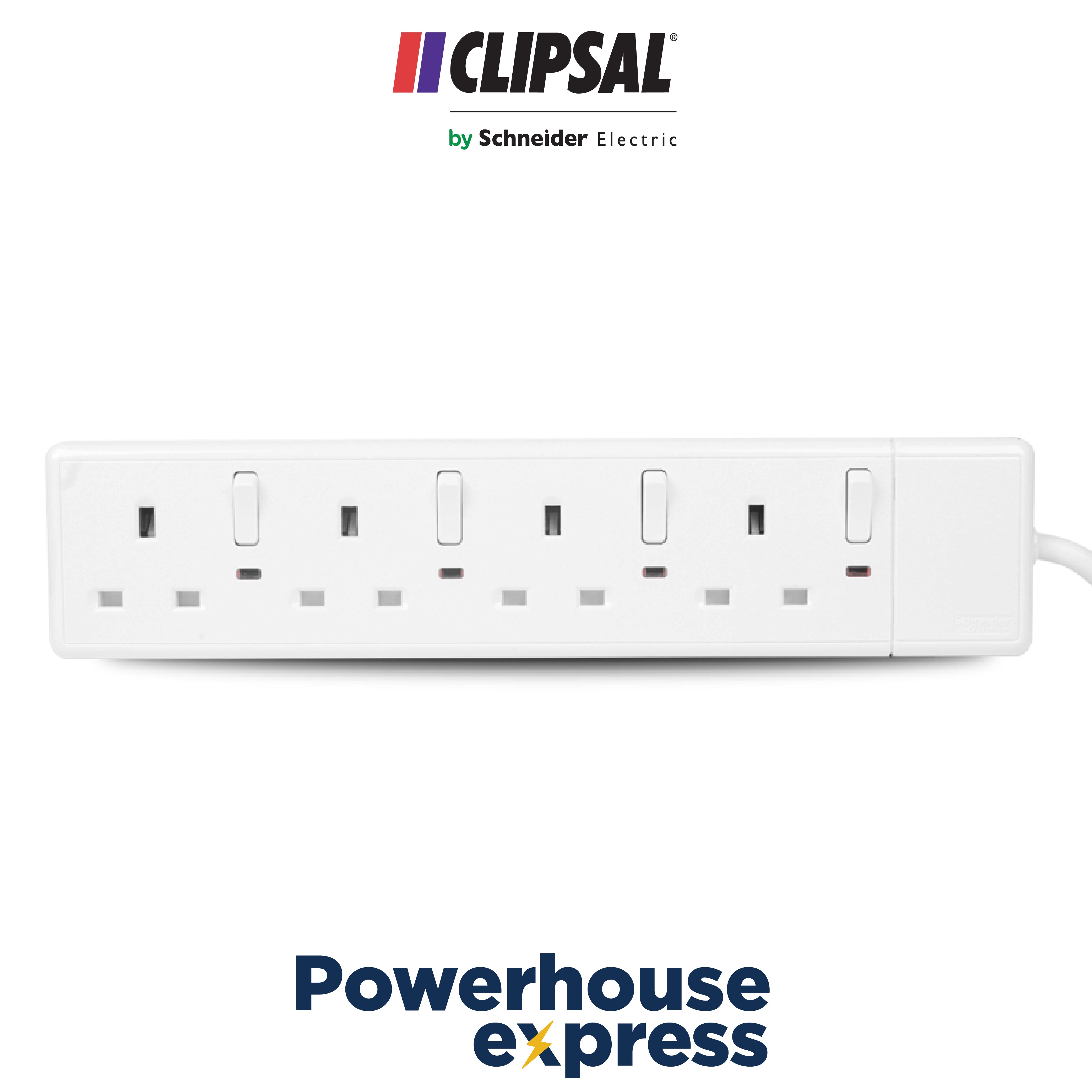 Clipsal Allied 4 Gang 13A Extension Socket Price in Pakistan