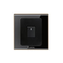 Clopal Black Series 1 Gang 2 Way Flush Switch