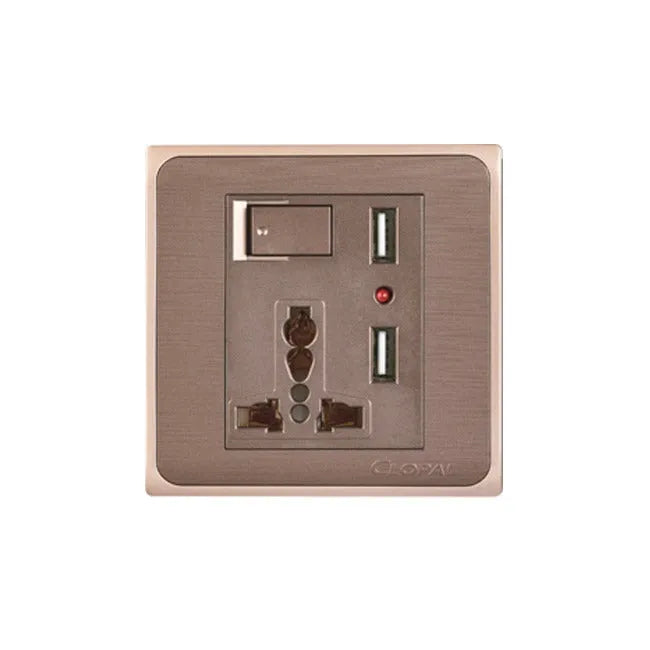 Clopal Focus Series 5 switch + 1 socket Outlet Price in Pakistan 