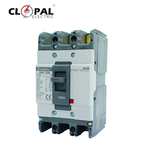 Clopal Heavy Duty 3 Pole Molded Case Circuit Breaker