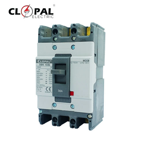 Clopal Heavy Duty 3 Pole Molded Case Circuit Breaker