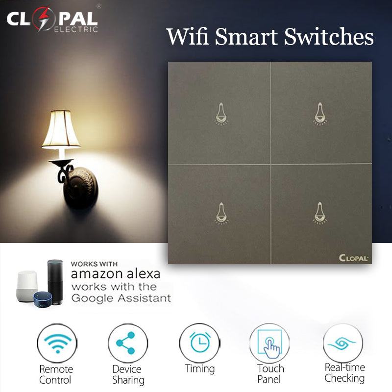 Clopal 4 Gang Smart Switch with app Price in Pakistan