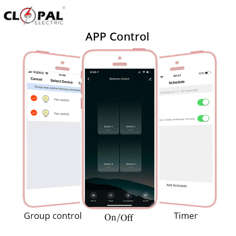 Clopal 4 Gang Smart Switch with app Price in Pakistan