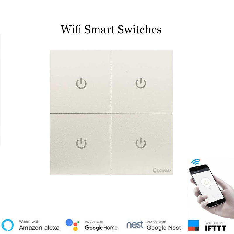 Clopal 4 Gang Smart Touch Pearl Switch Price in Pakistan 