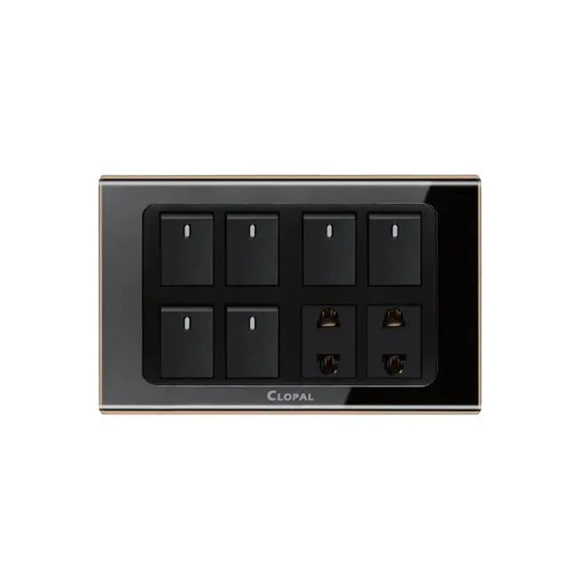 Akoya Rectangle Twin Coloured Surrounds Black Price in Pakistan Main image