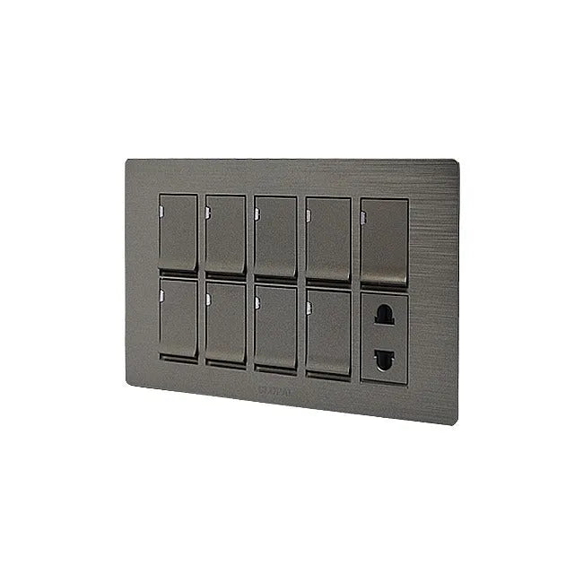 Clopal Flatty Series 9 switch + 1 socket Outlet Secondary image