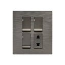 Clopal Flatty Series 3 switch + 1 socket Outlet