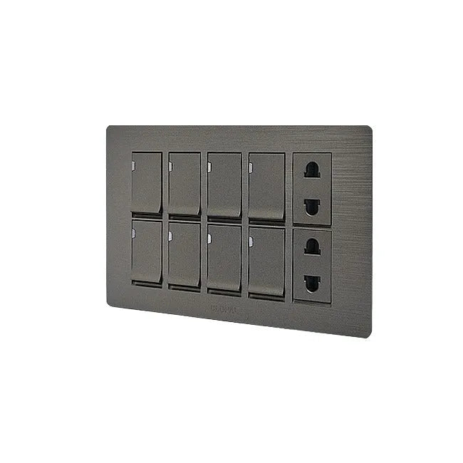 Flatty Series 4 switch + 2 socket Outlet Price in Pakistan