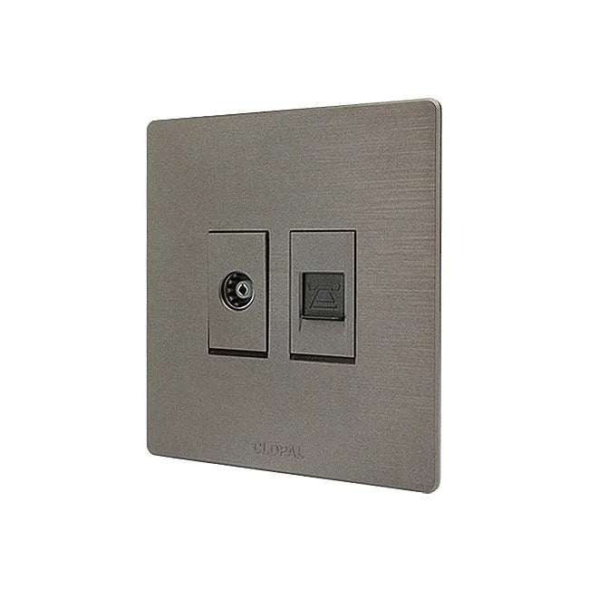 Clopal Flatty Series 2 Gang TV Outlet  Price in Pakistan