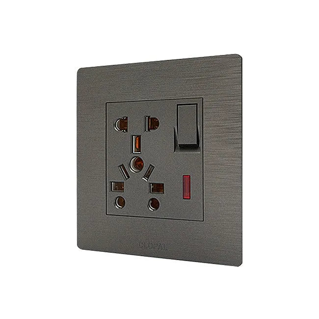Clopal Flatty Series 6 in 1 Multi Switch Socket Outlet Secondary image