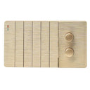 Clopal ARC Series 6 Switch + 1 Dimmer