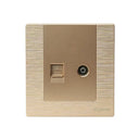 Clopal ARC Series TV+Telephone Shuttered Outlet