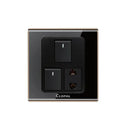 Clopal Black Series 2 switch + 1 socket Outlet