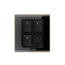 Clopal Black Series 3 switch + 1 socket Outlet