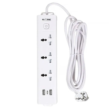 3 Way with 2 USB + Type-C Extension Socket Price in Pakistan
