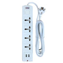 Clopal 4 Ways Extension Socket With 2 Super-speed USB Slots