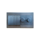 Clopal Elegant Grey Series 4 Switch + 2 Dimmer