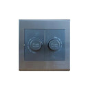 Clopal Elegant Grey Series 1-2 Gang Fan Dimmer Outlet