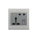 Clopal Elegant Grey Series Light Plug Sw + Extra Soc