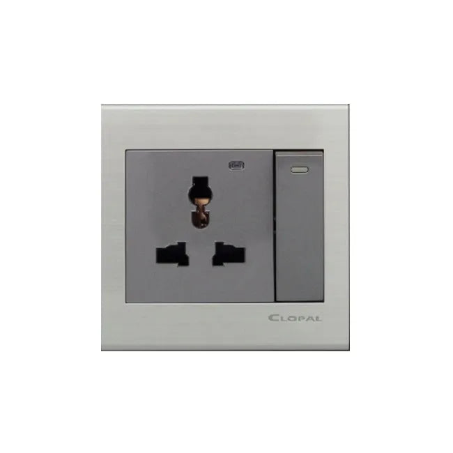 Clopal Elegant Grey Series TV+Telephone Outlet Price in Pakistan