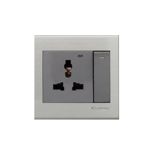 Clopal Elegant Grey Series TV+Telephone Outlet Price in Pakistan