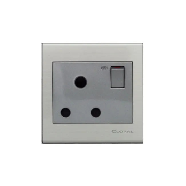 Clopal Elegant Grey Series Bell Push Board Price in Pakistan Main image