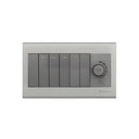 Clopal Elegant Grey Series 6 Switch + 1 Dimmer Superior Quality
