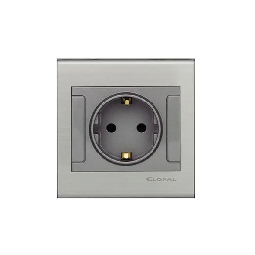 Clopal Elegant Grey 1 Gang 2 Way Switch Outlet Price in Pakistan