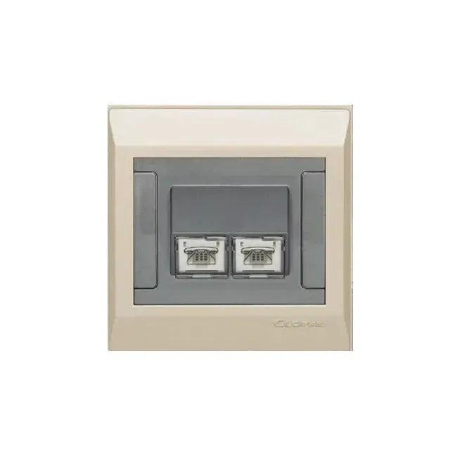 Clopal Golden Metallic Series 6 Gang Switch Price in Pakistan Main image