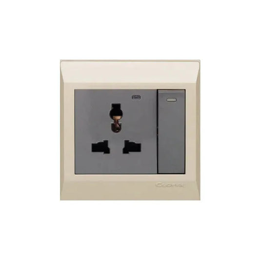 Clopal Golden Metallic Series TV + Telephone Outlet Price in Pakistan