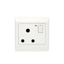 Clopal Ideas White Series Power Plug Socket With LED