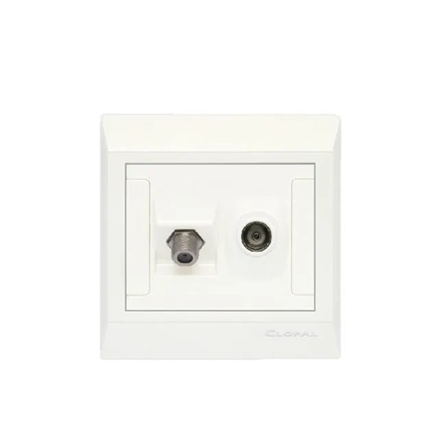 Clopal Ideas White Series 1-2 Gang TV Outlet Secondary image