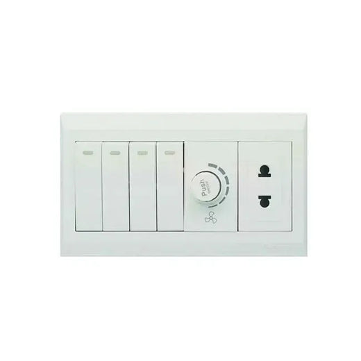 Clopal Ideas White Series 1 8 Gang Switch Price in Pakistan 