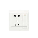 Clopal Ideas White Series 1 switch + 1 socket Outlet