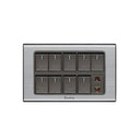 Clopal Inspire Series 9 switch + 1 socket Outlet