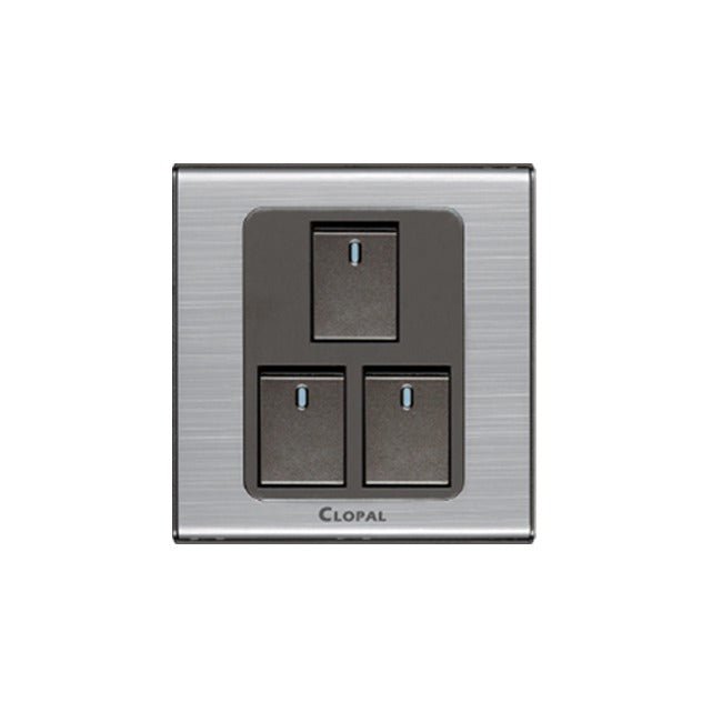 Clopal Inspire Series 3 Gang Switch Price in Pakistan 