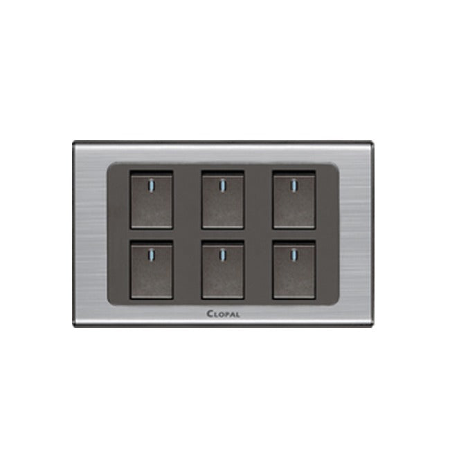 Clopal Inspire Series 6 Gang Switch Price in Pakistan 