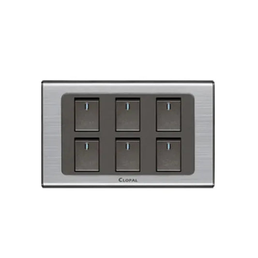 Clopal 5 switch + 1 socket Outlet Price in Pakistan