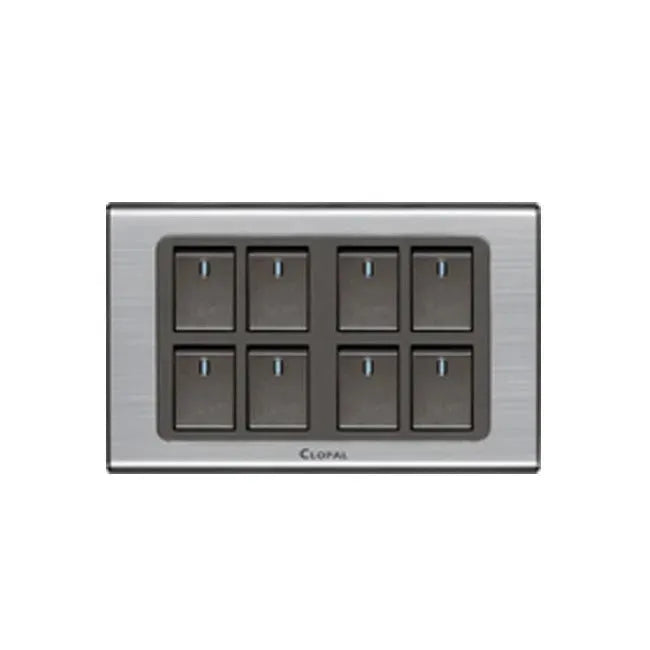 Clopal Black Series 4 switch + 2 socket Outlet Price in Pakistan