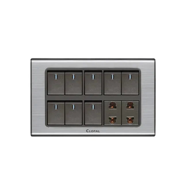 Clopal Inspire Series 10 Gang Switch Price in Pakistan  Main image
